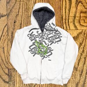 Y2K Volcom Skateboarding Faux Fur Lined Hooded Jacket